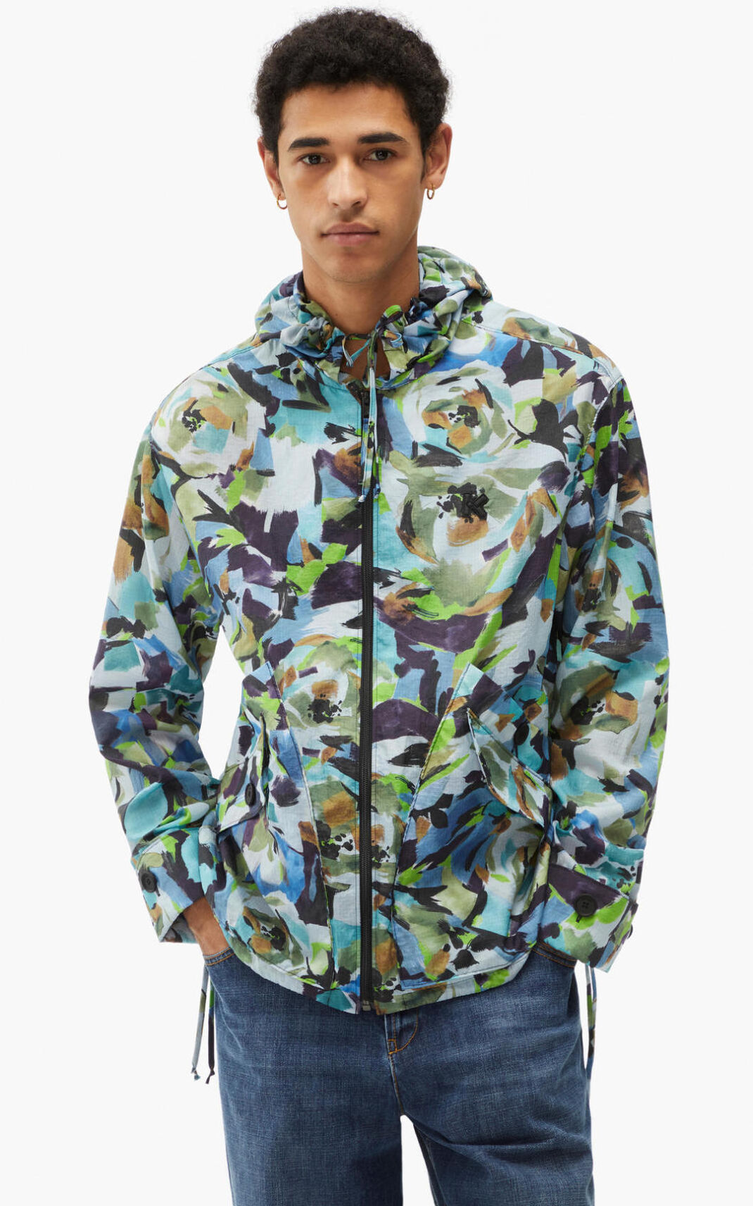 Kenzo Archive Floral with hood Jacka Herr | 17640-VCMU